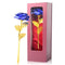 Eternal Blue Rose Gift with 24K gold plated stem and leaves